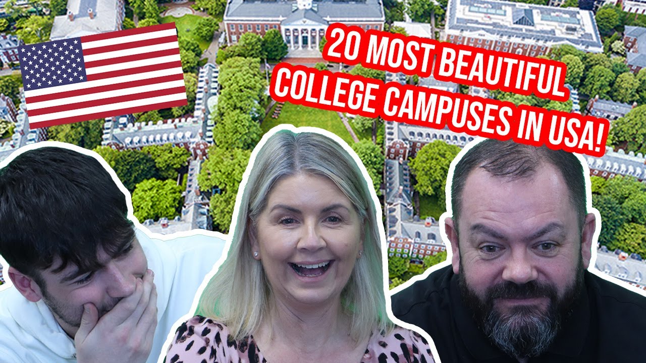 BRITISH FAMILY REACTS TO 20 MOST BEAUTIFUL COLLEGE CAMPUSES IN USA!