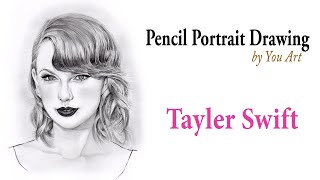 [Pencil Drawing of People] Tayler Swift (Pencil Portrait, Fine Detail) by YU