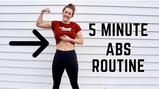 5 Minute Ab Workout At Home 2021 | Navy PRT Prep | Shae Taylor