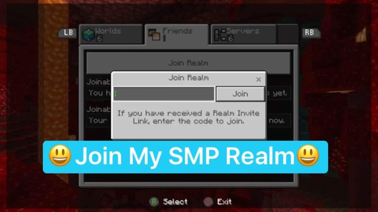 I need players , join my minecraft SMP realms codes/links in video