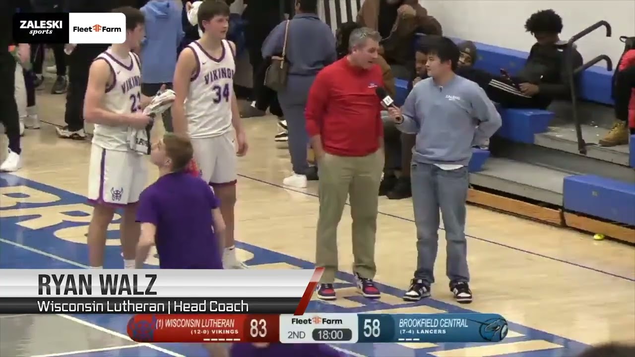 Wisconsin Lutheran Vikings at Brookfield Central Lancers |2026 WIAA Boys Basketball | Zaleski Sports