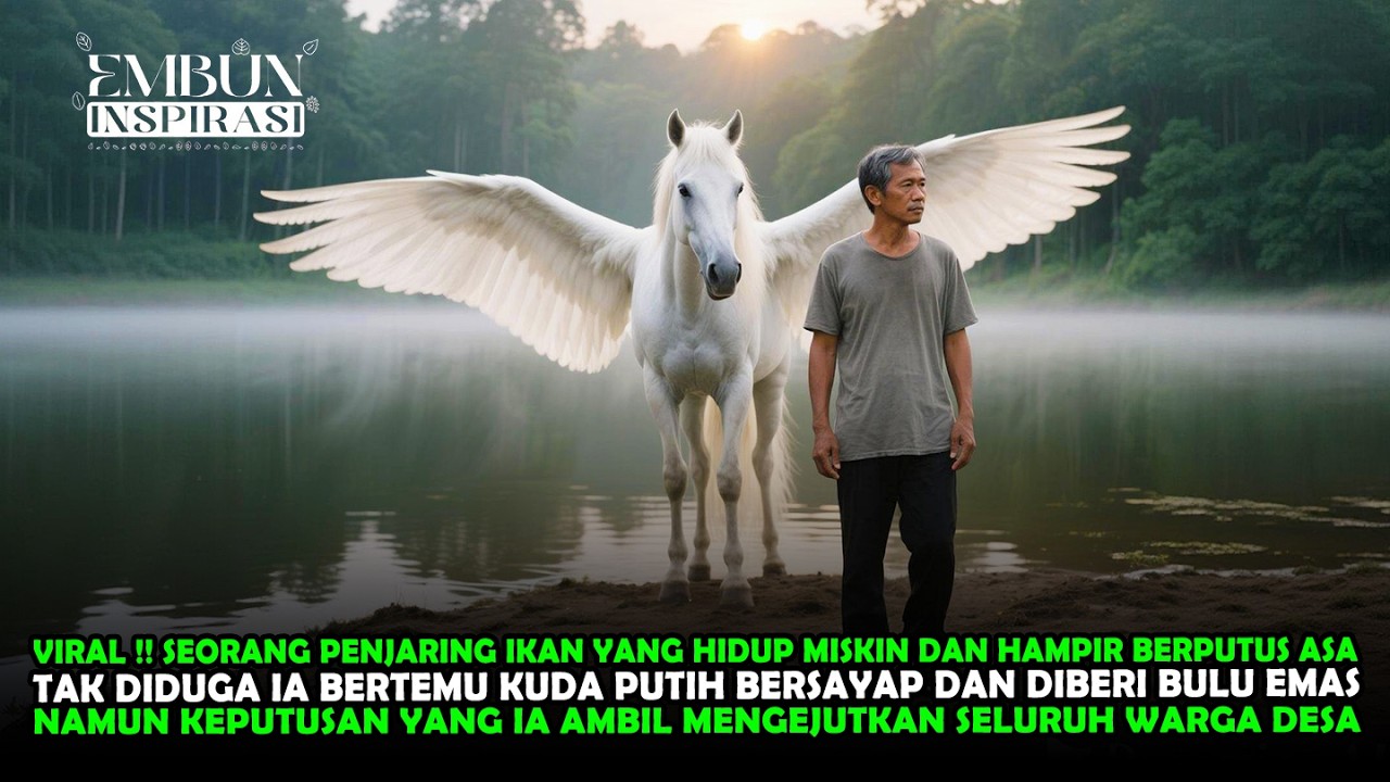 VIRAL !! SEORANG PAK TUA PENJARING IKAN YANG BERTEMU KUDA PUTIH BERSAYAP, LIHAT KEAJAIBANYA