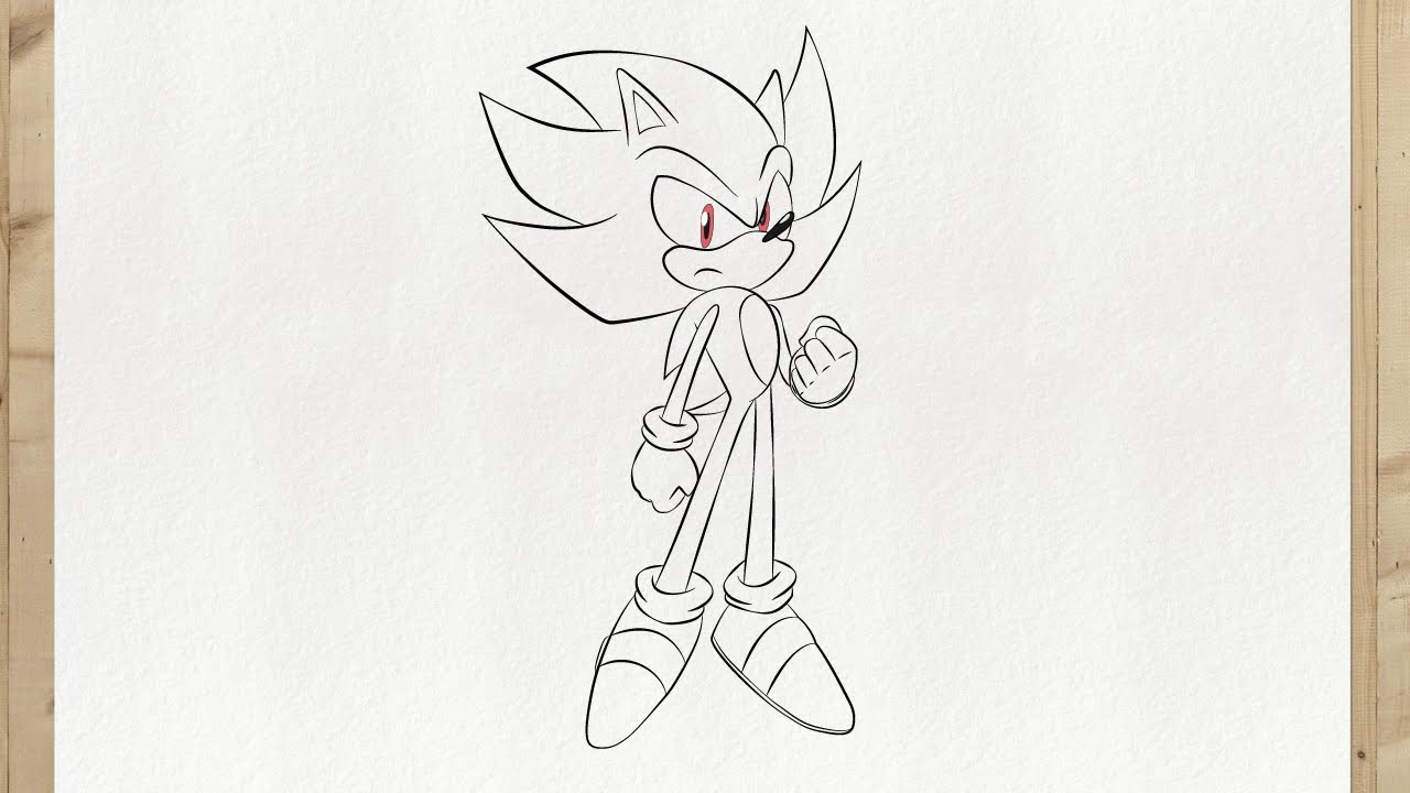 Como DESENHAR SUPER SONIC do Filme - Cómo DIBUJAR a SUPER SONIC de