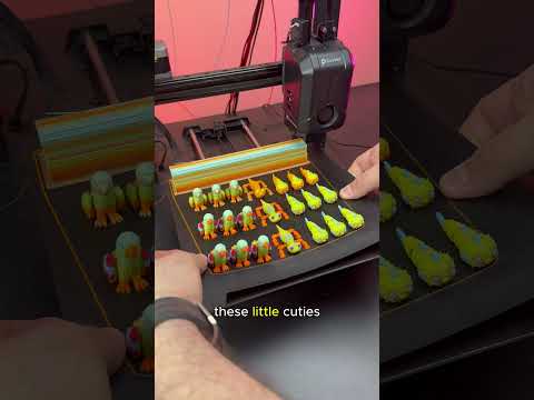 I Turned My Ender 3 V3 KE Into a Multi-Color Printer! 🦜🦎🐡 #3dprinting