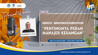 Pentingnya Peran Manajer Keuangan - ADBI4333 Manajemen Keuangan Bisnis