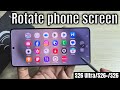 Samsung Galaxy S26 Ultra/S26+: How to rotate Samsung phone screen