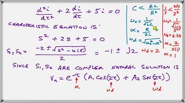 Transient analysis of serial RLC circuit with initial conditions and constant forcing function