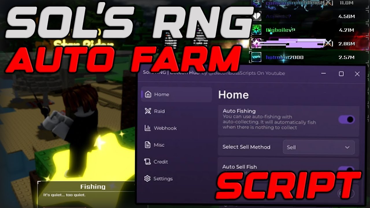[🎃NEW] Sol's RNG Best Script Gui Auto Farm, Quick Roll & Get All Auras - Roblox 2025