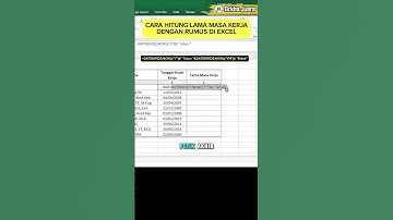 CARA HITUNG LAMA MASA KERJA DI EXCEL #excel #microsoftoffice #exceltips #belajarexcel #exceltricks