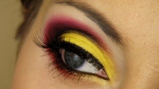 German Flag Inspired Makeup Tutorial