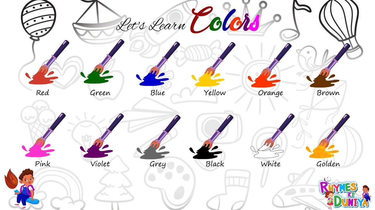 Name of color in English | Learn Color For Kids |  Name of colors | Color Videos for Kids | Colors