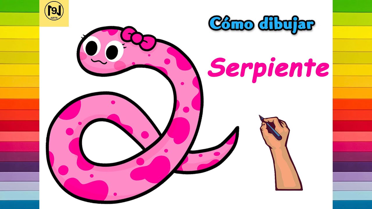 Cómo dibujar una linda serpiente fácil paso a paso - YouTube