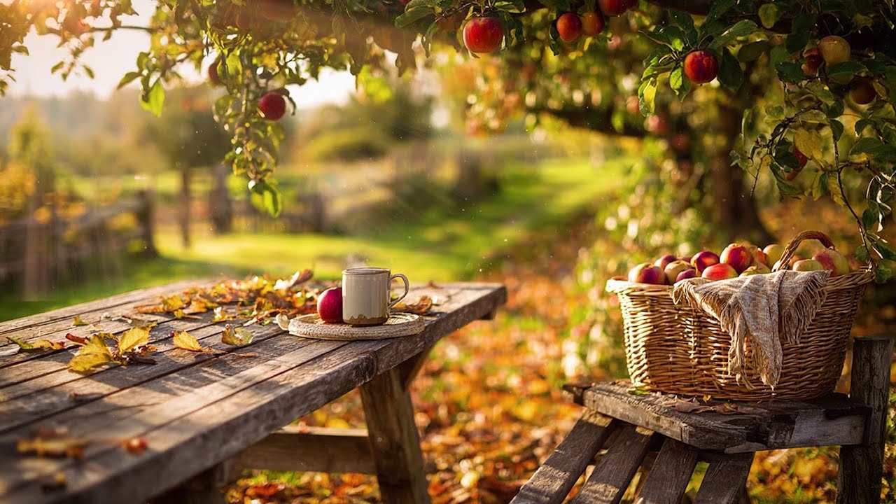 🍎🍂  Sunny Fall Day in the Apple Orchard