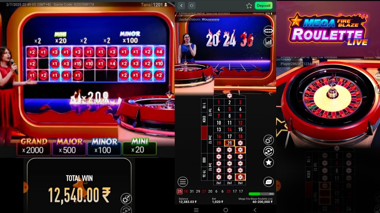 Mega Fire Blaze Roulette Live |