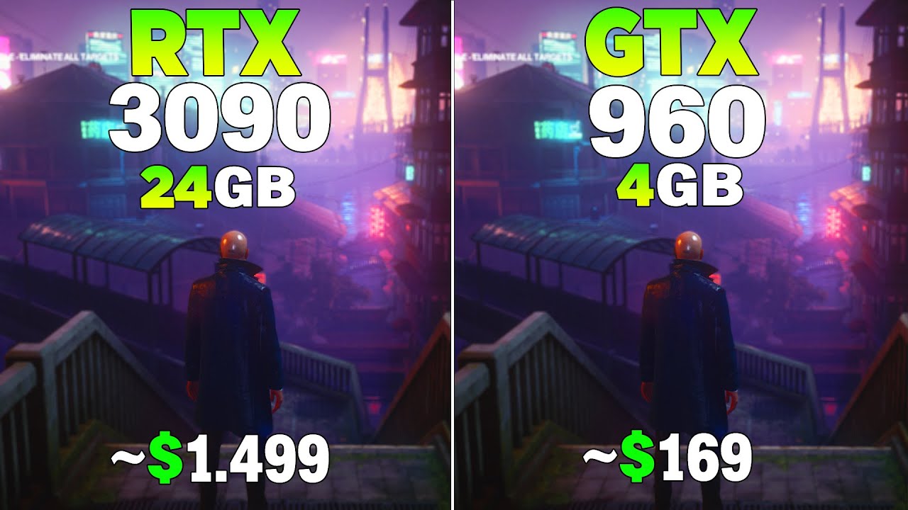 RTX 3090 vs GTX 960 - Test in 8 Games