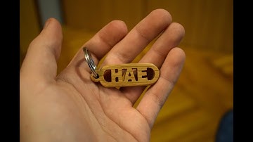 Making Wooden Keychain | Woodworking Project | Scroll Saw Keychain