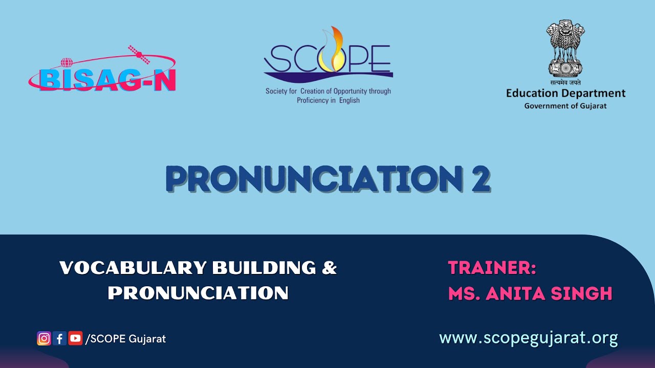 Pronunciation 2 - Vocabulary Building & Pronunciation (Session 4) - YouTube