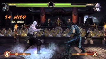 Morotal Kombat 9: HD 107% Tag Combo Scorpion and Sub Zero