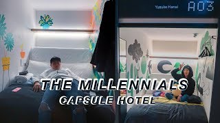 FIRST TIME STAYING AT A CAPSULE HOTEL !! 第一次住日本的胶囊旅馆 - The Millennials Shibuya Japan Vlog #7 part II