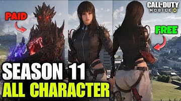 Every FREE & Paid Battle Pass Character in Season 11 CODM | 6th Anniversary Leaks COD Mobile