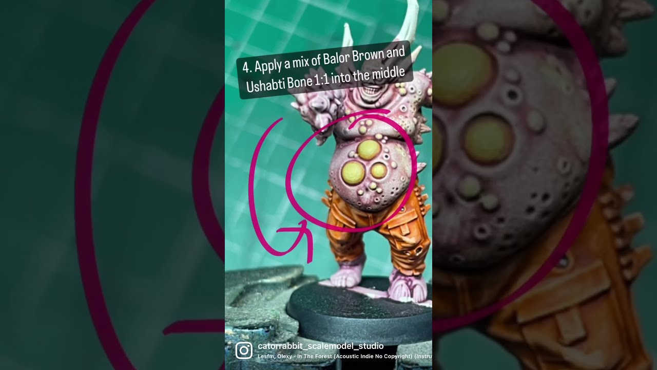 A quick how to on how I’m painting my Poxwalker Boils and spots 