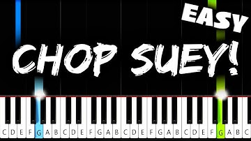 System Of A Down - Chop Suey! - EASY Piano Tutorial