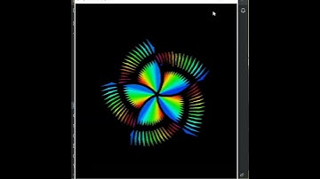 Draw color spiral with python script code