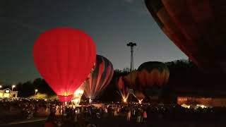 Balloons over Morgantown light up night Morgantown West Virginia  2017
