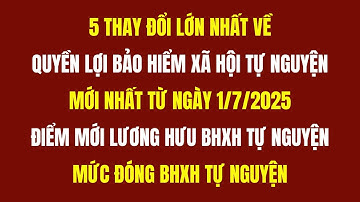Quyền Lợi Bảo Hiểm Xã Hội Tự Nguyện Mới Nhất Từ Ngày 1/7/2025