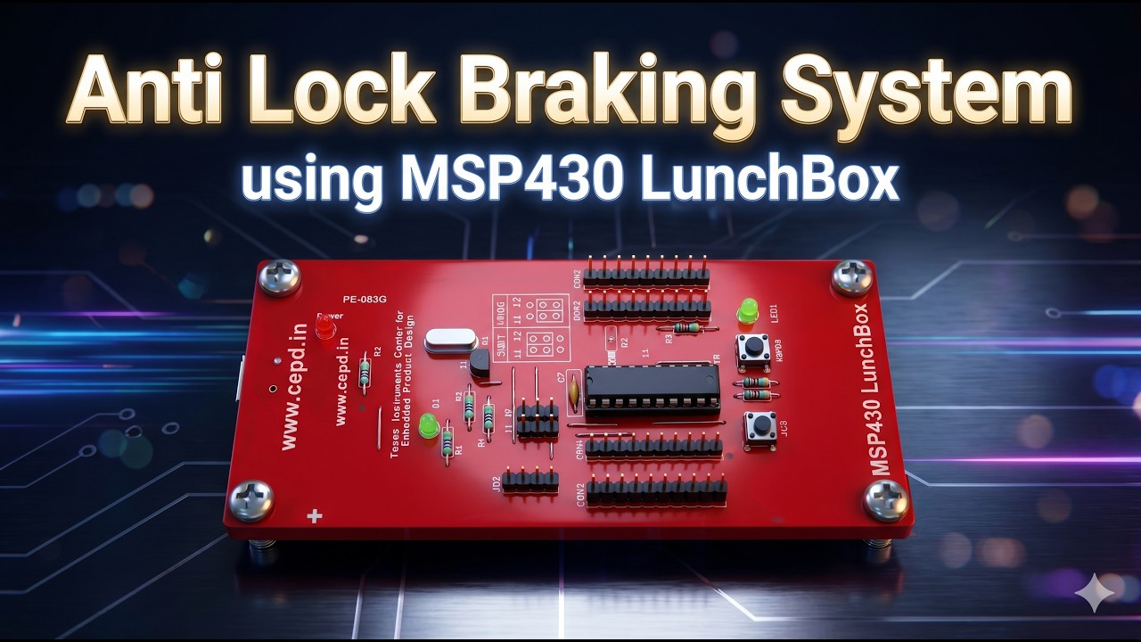 Anti Lock Braking System using MSP430 LunchBox - YouTube