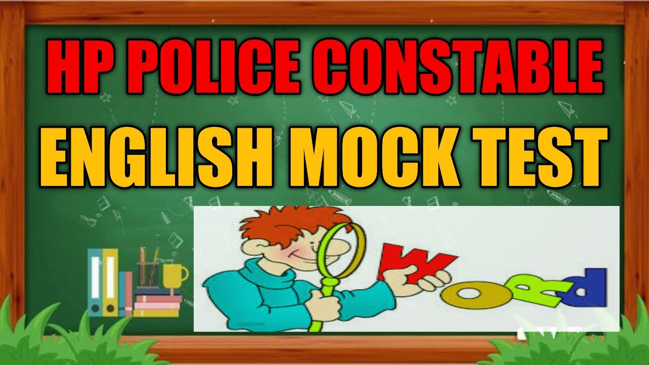 HP POLICE CONSTABLE|| ENGLISH MOCK TEST|| 2022