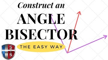 How to construct an angle bisector of a given angle