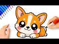 HOW TO DRAW A CUTE CORGI DOG ????