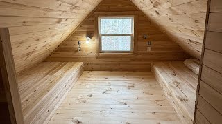 Starting the upstairs floor at the off grid log cabin, Building a gym outside in the future?