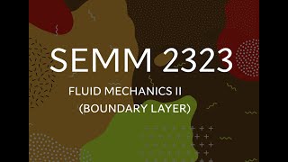 Boundary layer 3 - Tutorial about velocity profile