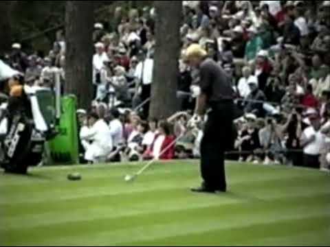 1996 Masters - Tiger And Norman Teeing Off On 14 - Practice Round