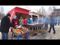 Sad but Real Story. Russian Villagers celebrate Holidays. Maslenitsa - Pancake Week 2019