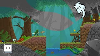 Пиксель арт как рисовать лесной уровень/Green Forest Pixel Art