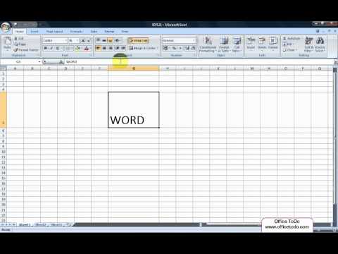 How to change the starting point of text inside a cell? | Excel 2007