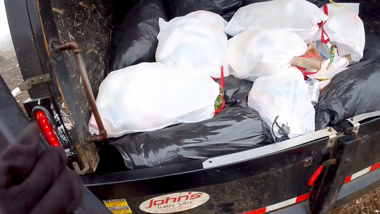 How we dump our trailer at the landfill!