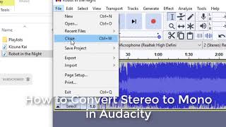 How to Stereo to Mono in Audacity Audio Software - MyShortTips screenshot 4