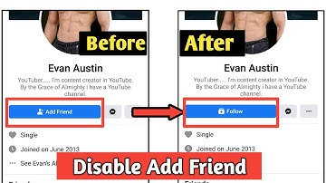 How to Disable Add Friend Button in Facebook Account