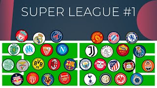 Football Clubs Marble Race | UEFA Super League