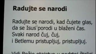 Radujte se narodi, karaoke