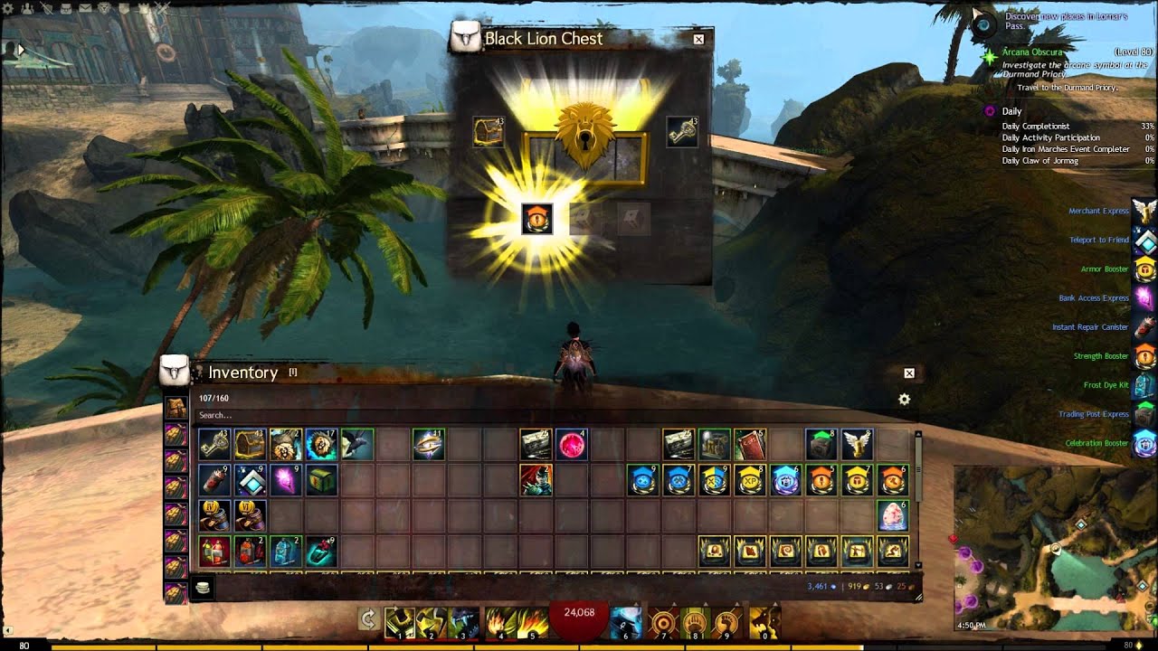 GW2 Opening 100 Black Lion Chests Sep 29, 2015 YouTube