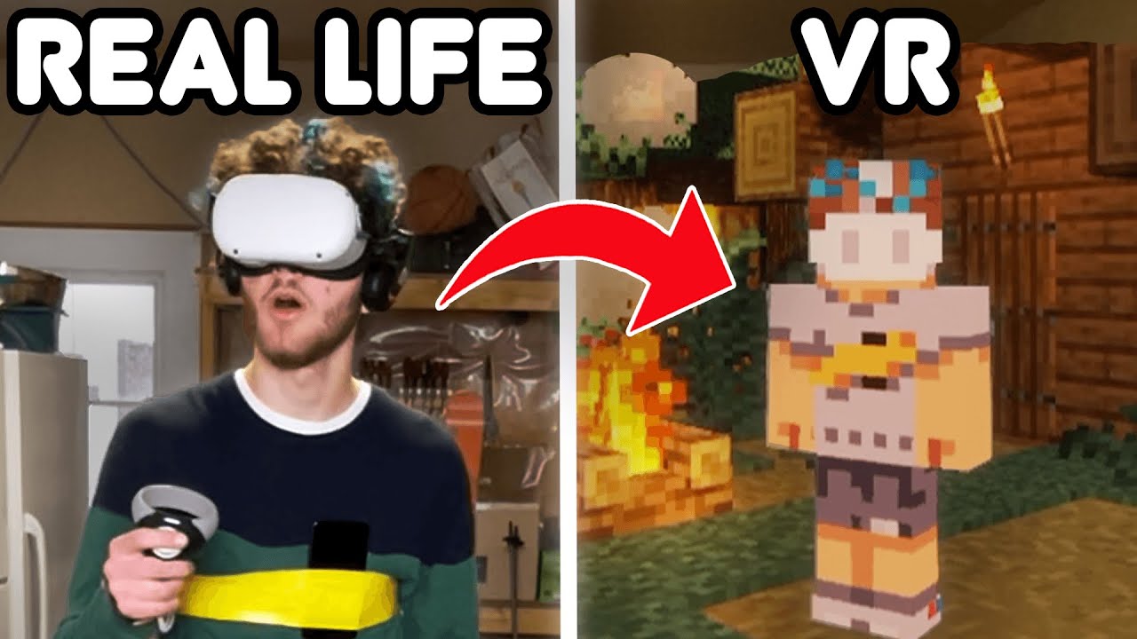 Playing MINECRAFT VR on the Oculus Quest 2 - YouTube