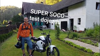 Elektromotorka SUPER SOCO - reálný test dojezdu