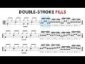 Double Stroke Drum Fills Around The Kit Play Along 60 80 100 BPM mp3