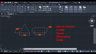 How to Use LIMITS, ZOOM, DIMENSION, UNITS & UCS ICON in AutoCAD-2024
