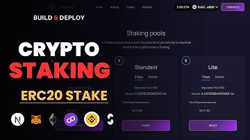 Create a Token Staking DApp & Earn Rewards with ICO using Next.js  | Crypto Staking Contract Live